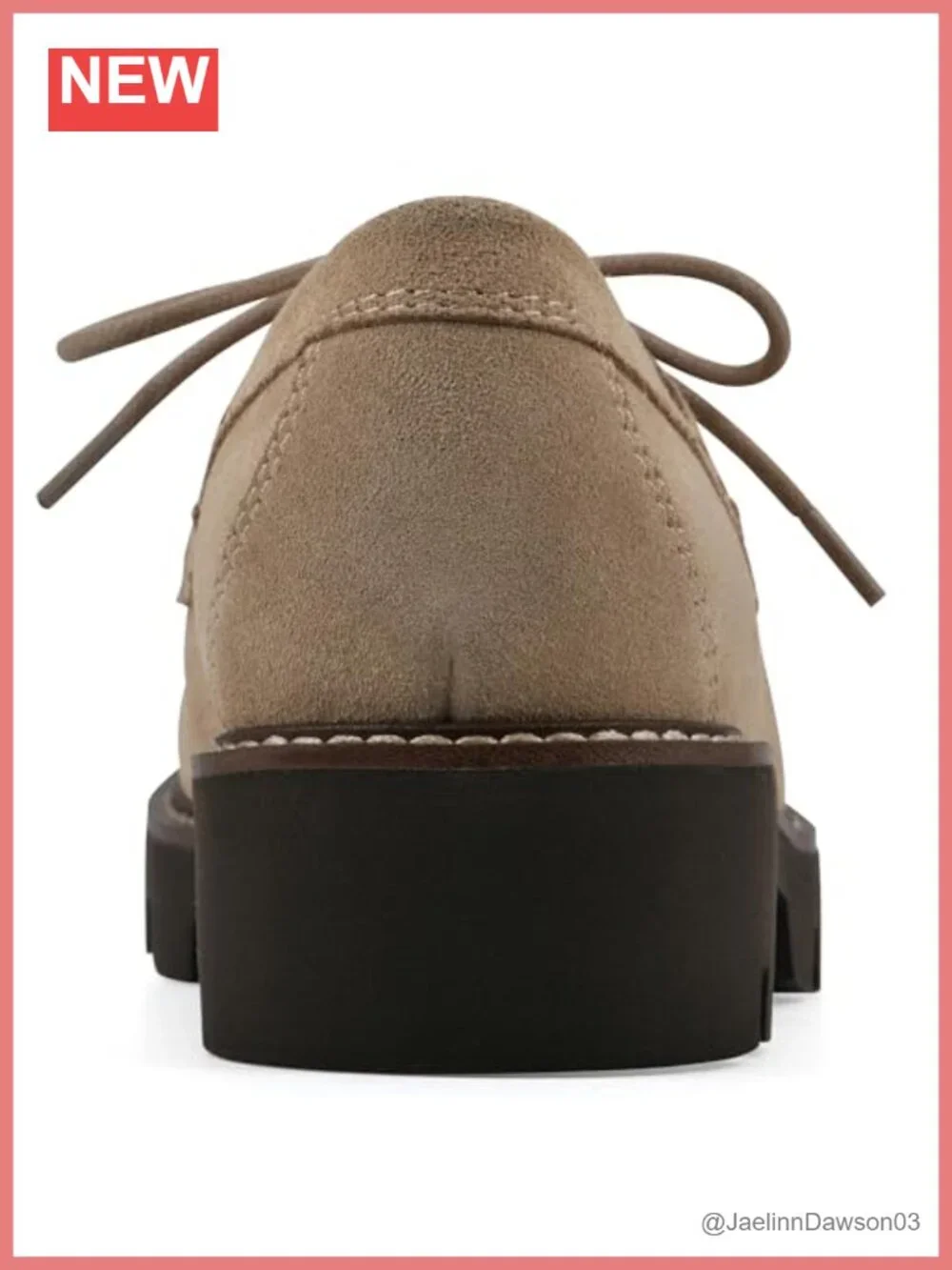 Women's Leather Lace-Up Loafer with Cushioned Insole